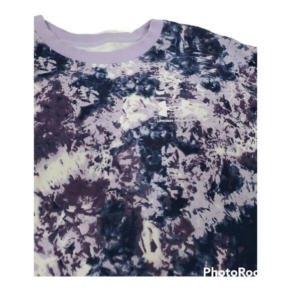 Under Armour Rival Fleece Tie Dye Crewneck Sweatshirt - Picture 4 of 11